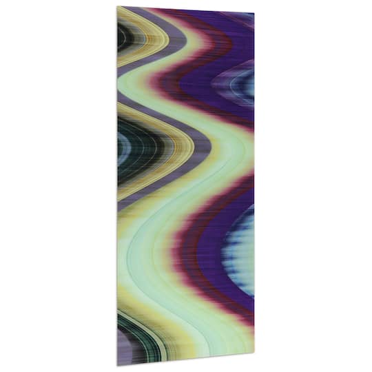 Empire Art Direct 24" x 63" Rumba Abstract 3 Frameless Free Floating Printed Tempered Glass Wall Art